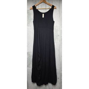 Chalet 98% Bamboo Midi Tank Dress Slight Cocoon Shape / Drape / Bubble Hem Sz M